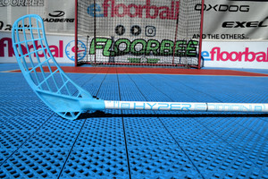 Obrázok Zone floorball HYPER Composite Light 27 white/ice blue biela / modrá, Pravá, 100cm (=110cm)