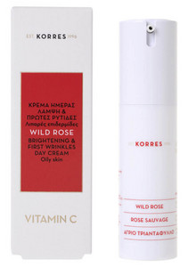 Korres Wild Rose Day Cream Oily Skin 30ml, EXP. 01/2022