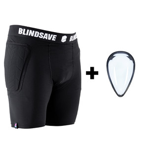 BlindSave Goalie shorts+cup XS, černá