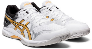 Obrázok Asics GEL-ROCKET 9 biela / čierna / zlatá, UK 9,5, EU 44,5, US 10,5, 28,25 cm