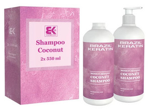 Brazil Keratin Coconut Shampoo 2x550ml, EXP. 07/2023