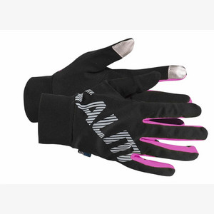 Obrázok Bežecké rukavice Running Gloves Black/Pink Glo