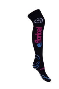 Necy Eddy eFloorball Compress socks EU 40-42, černá