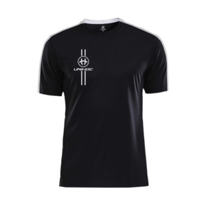 Unihoc ARROW T-shirt black/white XXL, černá / bílá