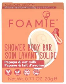 Foamie Papaya & Oat Milk Shower Body Bar 20g