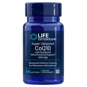 Life Extension Super Ubiquinol CoQ10 with Enhanced Mitochondrial Support™ 60 ks, gelové tablety, 100 mg