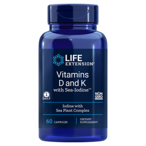Life Extension Vitamins D & K 60 ks, kapsle