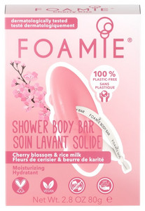 Obrázok Foamie Shower Body Bar Cherry Kiss With Cherry Blossom and Rice Milk