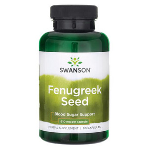 Swanson Fenugreek Seed 90 ks, kapsle, 610 mg