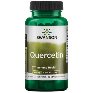 Swanson High Potency Quercetin 60 ks, vegetariánská kapsle, 475 mg