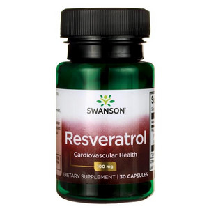 Swanson Resveratrol Resveratrol 100 30 ks, kapsle, 100 mg