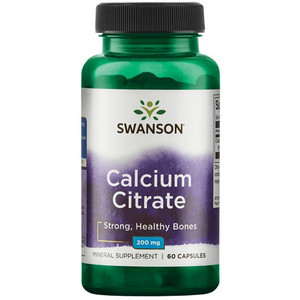 Swanson Calcium Citrate 60 ks, kapsle, 200 mg, EXP. 04/2024