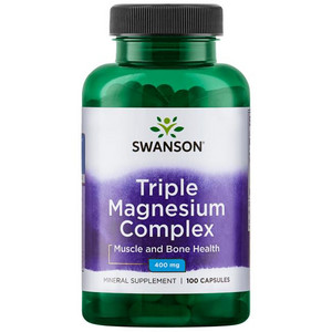Swanson Triple Magnesium Complex 100 ks, kapsle, 400 mg