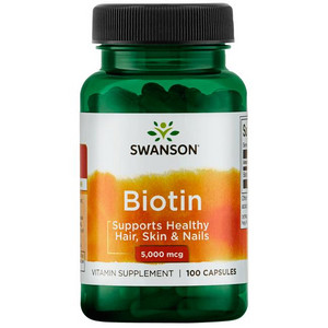 Swanson Biotin 100 ks, kapsle, 5000 mcg