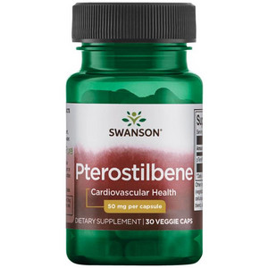 Swanson Pterostilbene 30 ks, vegetariánská kapsle, 50 mg