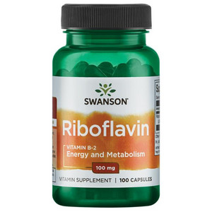 Swanson Riboflavin (Vitamin B-2) 100 ks, kapsle, 100 mg