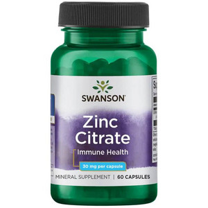 Swanson Zinc Citrate 60 ks, kapsle, 30 mg
