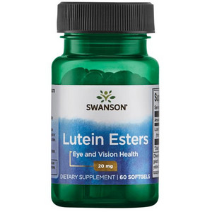 Swanson Lutein 60 ks, gelové tablety, 20 mg