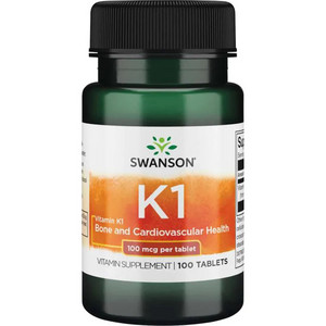 Swanson Vitamin K-1 100 ks, tablety, 100 mcg