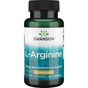 Swanson L-Arginine 100 ks, kapsle, 500 mg