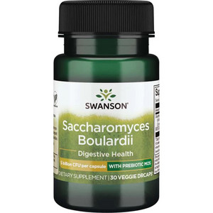 Swanson Saccharomyces Boulardii 30 ks, vegetariánská kapsle, 5 Billion CFU