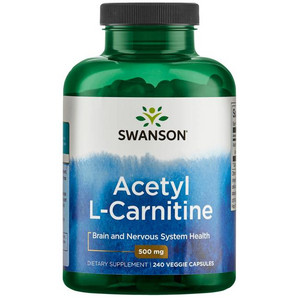 Swanson Acetyl L-Carnitine 240 ks, vegetariánská kapsle, 500 mg