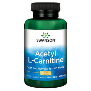 Swanson Acetyl L-Carnitine 100 ks, vegetariánská kapsle, 500 mg