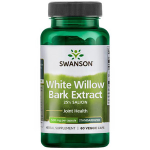 Swanson Maximum Power White Willow Bark 60 ks, kapsle, 500 mg