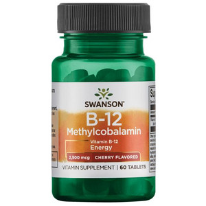 Swanson Methylcobalamin High Absorption B-12 60 ks, tablety, 2500 mcg, EXP. 10/2023