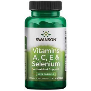 Swanson Vitamins A, C, E & Selenium (ACES) 60 ks, gelové tablety