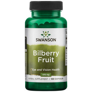Swanson Bilberry Fruit 100 ks, kapsle, 470 mg