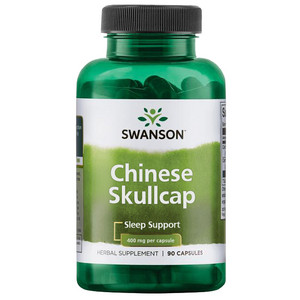 Swanson Full-Spectrum Chinese Skullcap 90 ks, kapsle, 400 mg