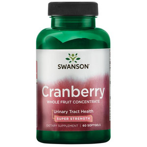 Swanson Super Strength Cranberry Whole Fruit Concentrate 60 ks, gelové tablety