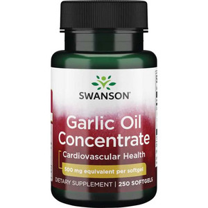 Swanson Garlic Oil 250 ks, gelové tablety, 500 mg