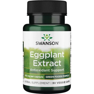 Swanson Eggplant Extract 20:1 30 ks, vegetariánská kapsle, 450 mg