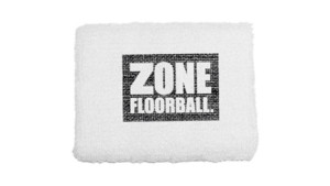 Zone floorball Wristband LOGO bílá