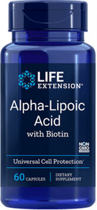 Life Extension Alpha-Lipoic Acid with Biotin 60 ks, kapsle