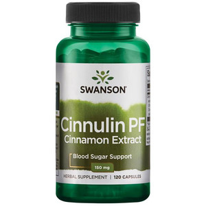 Swanson Cinnulin PF Cinnamon Extract 120 ks, kapsle, 150 mg