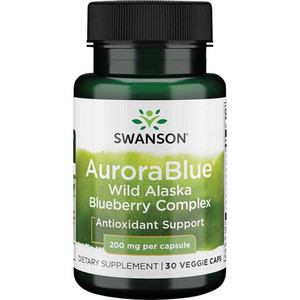 Swanson AuroraBlue Wild Alaska Blueberry Complex 30 ks, kapsle, 200 mg
