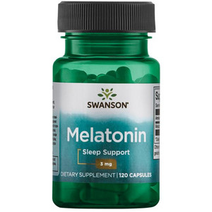 Swanson Melatonin 120 ks, kapsle, 3 mg, EXP. 04/2024