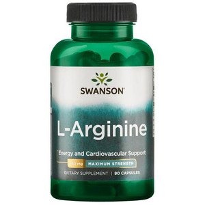 Swanson L-Arginine 90 ks, kapsle, 850 mg
