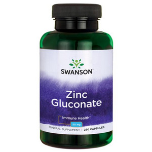 Swanson Zinc (Gluconate) 250 ks, kapsle, 50 mg