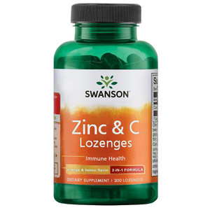 Swanson Zinc & C Lozenges 200 ks, pastilka