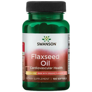 Swanson Flaxseed Oil Lněný olej 1000 mg 100 softgel kapslí