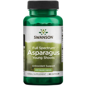Swanson Asparagus Young Shoots 60 ks, kapsle, 400 mg