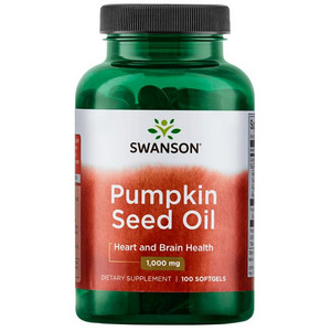 Swanson Pumpkin Seed Oil 100 ks, gelové tablety, 1000 mg