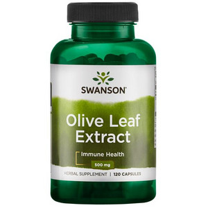 Swanson Olive Leaf Extract 120 ks, kapsle, 500 mg, EXP. 04/2024