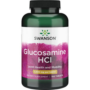 Swanson Glucosamine HCl 100 ks, tablety, 1500 mg, EXP. 09/2023