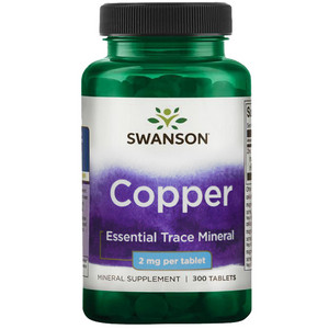 Swanson Copper 300 ks, tablety, 2 mg