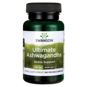Swanson Ultimate Ashwagandha 60 ks, vegetariánská kapsle, 250 mg